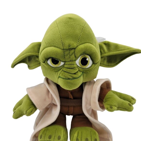 Star Wars Yoda Plush Doll Green 11.5" With Robe Lucasfilm Jedi Master Posh Paws - Picture 2 of 8